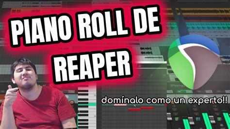 Активация piano roll в программе Reaper