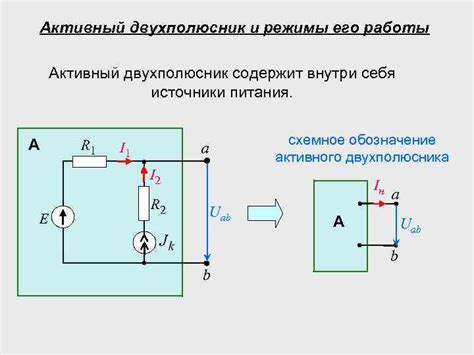 Активный двухполюсник: Методы и решения поиска напряжения холостого хода