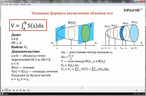 Алгоритмы нахождения объема фигуры через интегралы