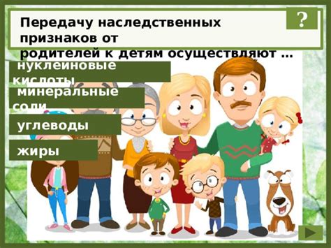 Анализ признаков родителей