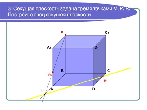 Аналитический метод плоскости секущей параллелепипеда