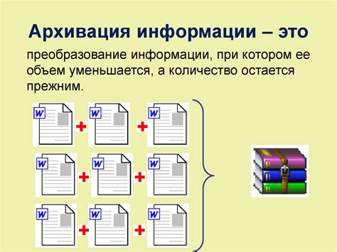 Архивация и сжатие файлов