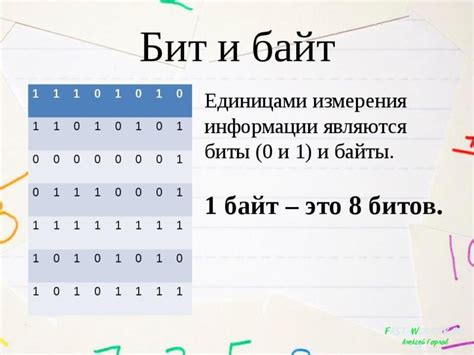 Байты используются для хранения и передачи данных, а также для кодирования символов