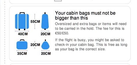 Важная информация о габаритах багажа при повышенном весе