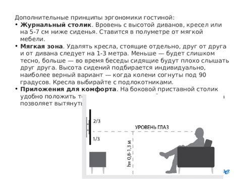 Важность высоты мебели для комфорта и эргономики