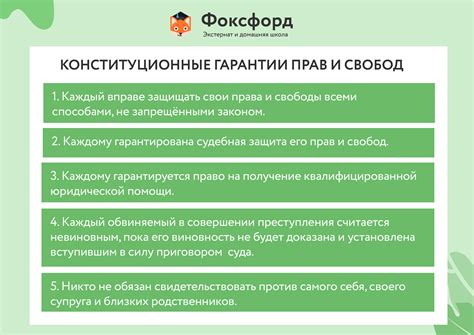 Важность гарантирования политических прав и свобод в конституции