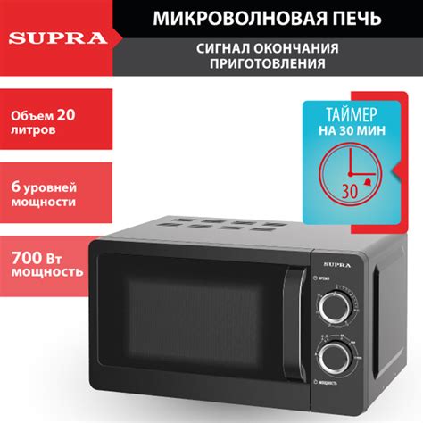 Важность настройки мощности микроволновой печи SUPRA