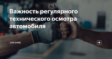 Важность регулярного осмотра и диагностики