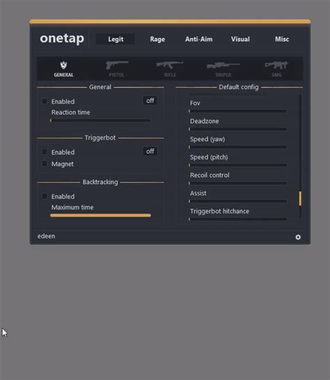 Важные настройки onetap v3: где и как их изменить