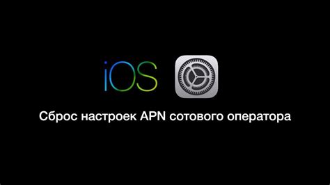 Введите APN настроек