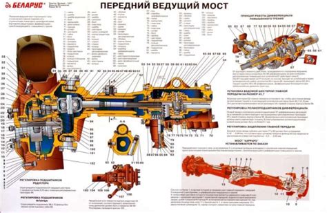 Ведущий мост колесного трактора: основные компоненты и их функции