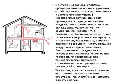 Вентиляция и проветривание помещений