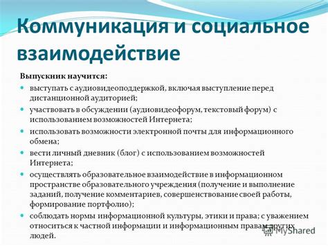 Взаимодействие и коммуникация с аудиторией