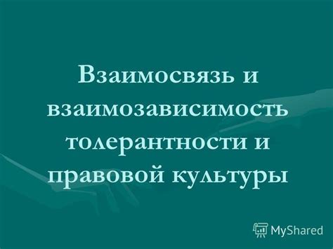 Взаимосвязь и взаимозависимость