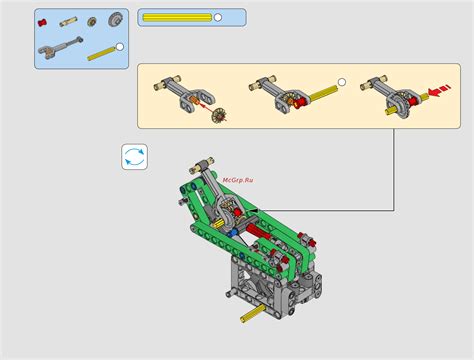 Видео-руководство по сборке механизма LEGO Technic