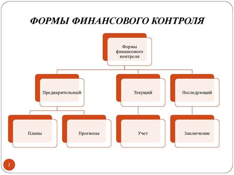 Виды и формы финансового контроля в финансовом праве