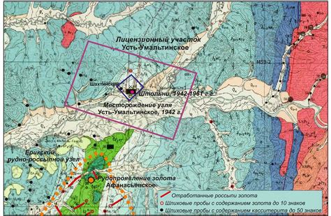 Визуализация геологической информации на карте