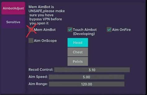 Включение аимбота в Роблокс