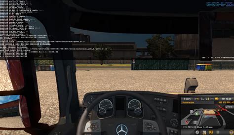 Включение дождя в ETS 2 через консоль