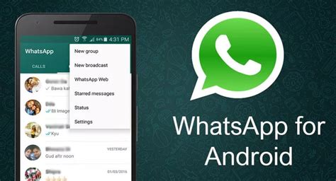 Включение и обновление WhatsApp на Samsung