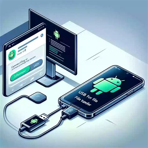 Включение передачи данных через USB на Android