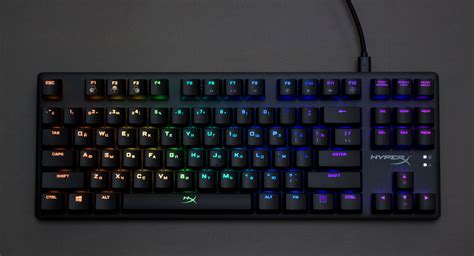 Включение подсветки клавиатуры HyperX