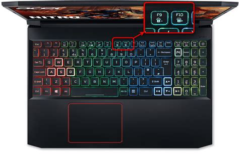 Включение подсветки на компьютере MSI