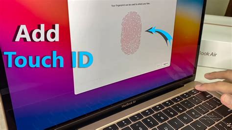 Включение MacBook через Touch ID