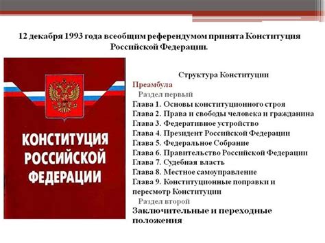 Влияние Конституции 1993 года на законодательство России