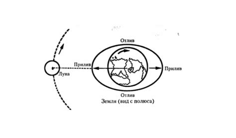 Влияние Луны на силу приливов и отливов