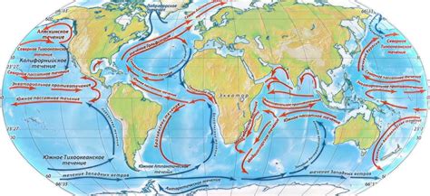 Влияние морских течений и водной структуры