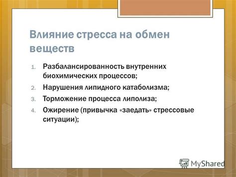 Влияние рафинированных продуктов на обмен веществ