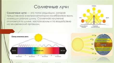 Влияние солнечных лучей