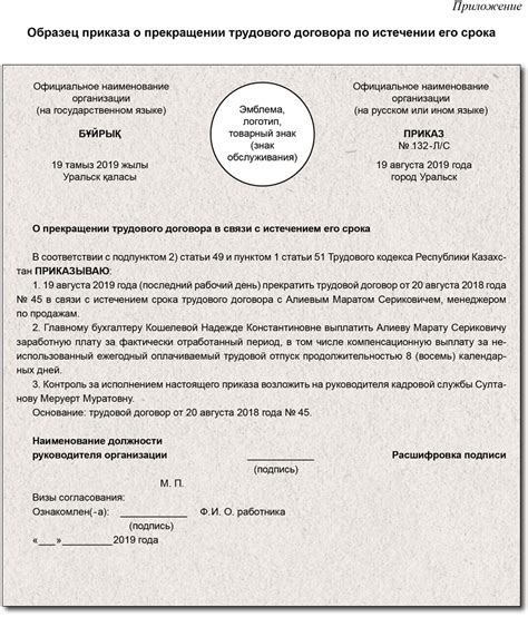 Возможность прекращения договора по истечении срока