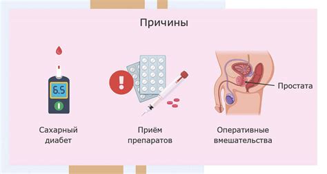 Возможные причины ретроградной эякуляции