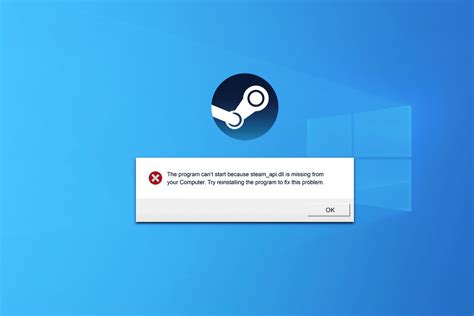 Возможные способы решения ошибки "Steam api dll"