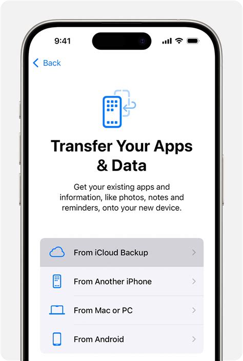 Восстановление данных из резервной копии iCloud на новом iPhone