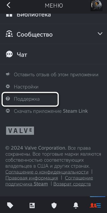 Восстановление доступа к Steam через мобильное приложение