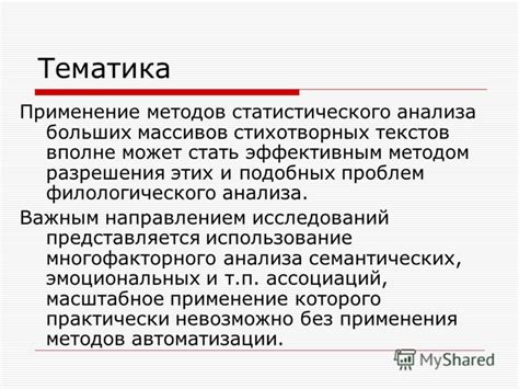 Восьмой прием: Использование современных методов анализа текстов