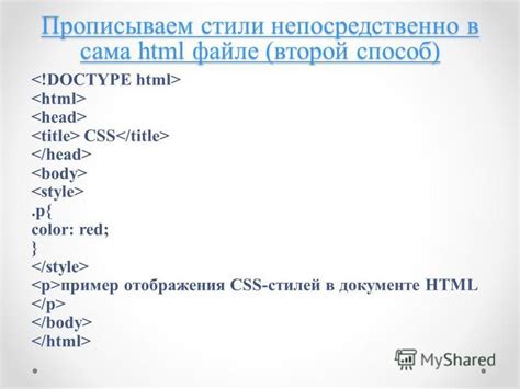 Второй способ: внешнее подключение CSS файла