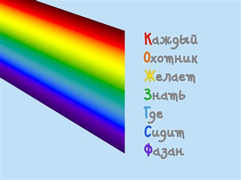 Второй шаг: добавление цветов радуги