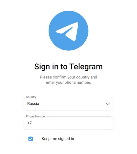 Вход в Telegram