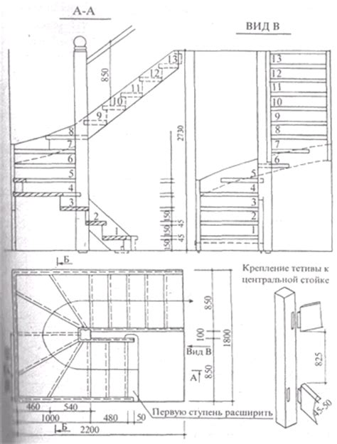 Выберите тип лестницы с забежными ступенями