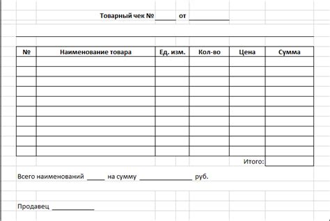 Выбор товаров и заполнение карточки чека