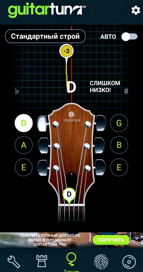 Выбор тюнера для настройки гитары