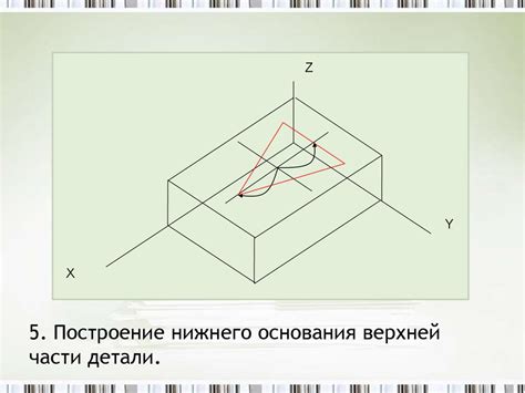 Вырезание и сгибка детали для верхнего основания