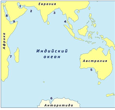 Географическое положение Красного моря и Индийского океана