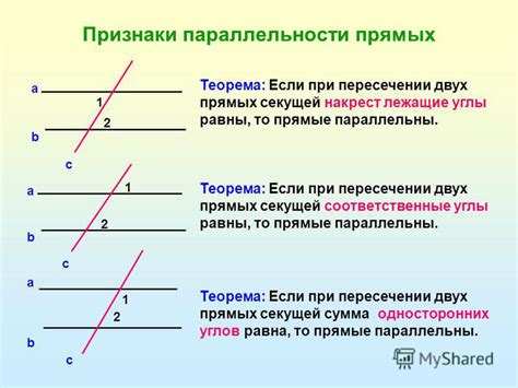 Геометрические признаки углов