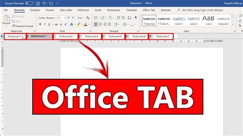 Главные функции Office Tab