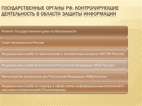 Государственные органы: источники ключевой информации